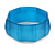 Sky Blue Multifaceted Acrylic Bangle Bracelet - (Medium) - up to 19cm L - view 2