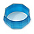 Sky Blue Multifaceted Acrylic Bangle Bracelet - (Medium) - up to 19cm L - view 3