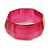 Raspberry Multifaceted Acrylic Bangle Bracelet - (Medium) - up to 19cm L - view 3