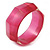 Raspberry Multifaceted Acrylic Bangle Bracelet - (Medium) - up to 19cm L