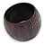 Wide Chunky Cracked Effect Wood Bracelet Bangle (Pink/ Black) - Medium - 19cm L - view 5