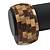 Brown/ Beige Coco Shell Mosaic Bangle Bracelet - 18cm L - view 2