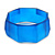 Royal Blue Multifaceted Acrylic Bangle Bracelet - (Medium) - up to 19cm L