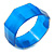 Royal Blue Multifaceted Acrylic Bangle Bracelet - (Medium) - up to 19cm L - view 2