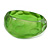 Chunky Green with Hammered Effect Acrylic Bangle Bracelet - 18cm L - view 8