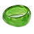 Chunky Green with Hammered Effect Acrylic Bangle Bracelet - 18cm L - view 11