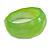 Chunky Green with Hammered Effect Acrylic Bangle Bracelet - 18cm L - view 3