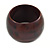 Wide Chunky Brown Wood Bangle Bracelet - 19cm L - view 3