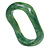 Curvy Green with Marble Effect Resin Bangle Bracelet - 18cm L - view 2