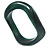 Curvy Forest Green with Marble Effect Resin Bangle Bracelet - 18cm L
