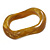 Curvy Mustard Yellow with Marble Effect Resin Bangle Bracelet - 18cm L - view 6