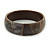 Brown Shell Component Bangle Bracelet - 20cm L/ Large - view 3