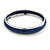 Set Of 3 Blue Enamel Slip-On Bangle Bracelets In Silver Tone Metal - 20cm L - view 4