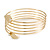 Gold Tone  Crystal Leaf Armlet Bangle - up to 26cm upper arm - For Small Size Upper Arm - view 6