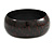 Dark Brown/ Black Wood Bangle Bracelet - Medium - up to 18cm L - view 3