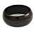 Dark Brown/ Black Wood Bangle Bracelet - Medium - up to 18cm L - view 4