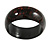Dark Brown/ Black Wood Bangle Bracelet - Medium - up to 18cm L - view 5