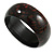 Dark Brown/ Black Wood Bangle Bracelet - Medium - up to 18cm L - view 6