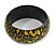 Yellow/ Black Wood Bangle Bracelet - Medium - up to 18cm L - view 5