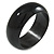Black Wood Bangle Bracelet - Medium - up to 18cm L (Possible Natural Irregularities)