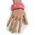 Baby Pink Wood Bangle Bracelet(Possible Natural Irregularities) - view 2