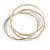 Set of 6 Intertwined Bangles In Silver/ Gold/ Rose Gold - 65mm Inner Diameter - view 6