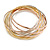 Set of 12 Intertwined Bangles In Silver/ Gold/ Rose Gold - 73mm Inner Diameter - view 5