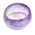 Off Round Abstract Watery Purple Acrylic Bangle Bracelet - Medium Size - view 5