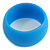 Off Round Acrylic Bangle Bracelet In Sky Blue Matte Finish - Medium Size - view 5