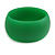 Off Round Acrylic Bangle Bracelet In Green Matte Finish - Medium Size - view 4