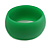 Off Round Acrylic Bangle Bracelet In Green Matte Finish - Medium Size - view 5