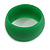 Off Round Acrylic Bangle Bracelet In Green Matte Finish - Medium Size - view 6