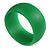 Off Round Acrylic Bangle Bracelet In Green Matte Finish - Medium Size - view 3