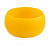 Off Round Acrylic Bangle Bracelet In Yellow Matte Finish - Medium Size - view 3