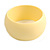 Off Round Acrylic Bangle Bracelet In Cream Matte Finish - Medium Size - view 4