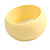Off Round Acrylic Bangle Bracelet In Cream Matte Finish - Medium Size - view 5