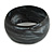 Off Round Blurred Black/ White Acrylic Bangle Bracelet Matte Finish - Medium Size - view 4