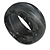 Off Round Blurred Black/ White Acrylic Bangle Bracelet Matte Finish - Medium Size - view 6