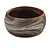 Off Round Blurred Brown/ White Acrylic Bangle Bracelet Matte Finish - Medium Size - view 3