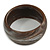 Off Round Blurred Brown/ White Acrylic Bangle Bracelet Matte Finish - Medium Size - view 6
