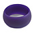 Off Round Acrylic Bangle Bracelet In Purple Matte Finish - Medium Size - view 4