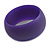 Off Round Acrylic Bangle Bracelet In Purple Matte Finish - Medium Size - view 5