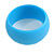 Off Round Acrylic Bangle Bracelet In Light Blue Matte Finish - Medium Size - view 6