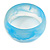 Off Round Abstract Watery Light Blue Acrylic Bangle Bracelet - Medium Size - view 6