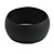 Off Round Acrylic Bangle Bracelet In Black Matte Finish - Medium Size - view 4