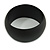 Off Round Acrylic Bangle Bracelet In Black Matte Finish - Medium Size - view 5