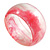 Off Round Abstract Watery Pink Acrylic Bangle Bracelet - Medium Size - view 6