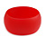 Acrylic Bangle Bracelet In Red Matte Finish - Medium Size - view 3