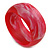 Off Round Blurred Red/ White Acrylic Bangle Bracelet Matte Finish - Medium Size - view 6