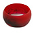 Off Round Blurred Red/ Black Acrylic Bangle Bracelet Matte Finish - Medium Size - view 4